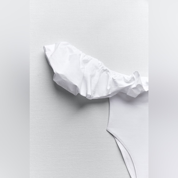 NWT ZARA RUFFLED BODYSUIT - Picture 10 of 12